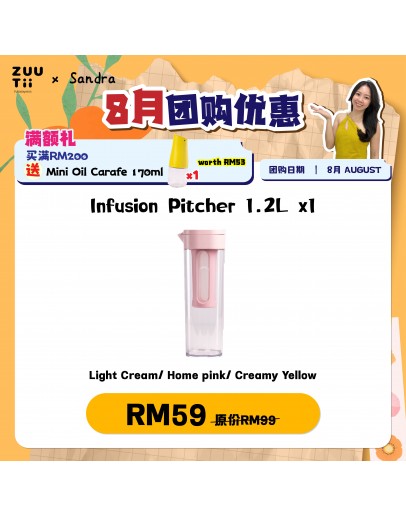 【Sandra recommend】ZUUTii Infusion Pitcher 1.2L