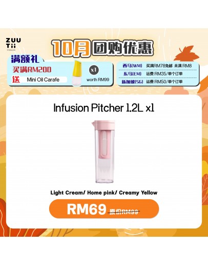 【NACSS recommend】ZUUTii Infusion Pitcher 1.2L