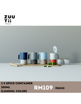 Year End Sales 2024  ZUUTii Spice Container 300ml x2 (Luminol Color)