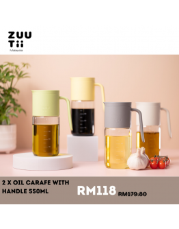 Bundle ZUUTii Oil Carafe with Handle 550ml x 2【Sheryn recommend】