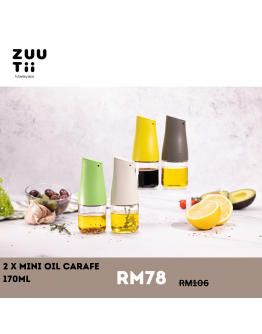 Bundle Double ZUUTii Mini Oil Carafe 170ML 2pcs 【Sheryn recommend】