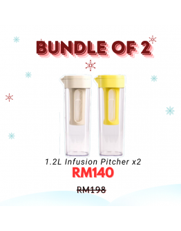 ZUUTii Infusion Pitcher 1.2L x 2 -【Elina recommend】