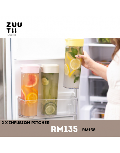 【JAM exclusive】Bundle ZUUTii Infusion Pitcher 1.2L x 2